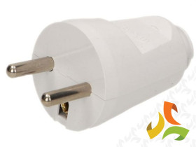 Wtyczka prosta rozbieralna 2P+Z 16A 250V biały WT-30/BIAŁY ORNO