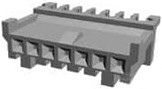 Socket header, 5 pole, pitch 2.5 mm, angled, natural, 172053-5