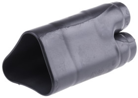 Rozgałęzienie, 3-palczasta, Czarny, materiał: Elastomer odporny na płyny, 38.6mm,TE Connectivity