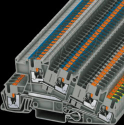 3213950 Installation protective earth terminal block, PTI 2.5-PE/L/N