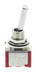Przełącznik Wł.-wł. średnica wycięcia 6.35mm DPDT RS PRO Montaż panelowy długość przełącznika 12.3mm