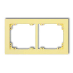 DECO Ramka podwójna DECO Pastel Matt kanarkowy 43DR-2