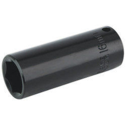 Sealey IS3816D Impact Socket 16mm Deep 3/8&quot;sq Drive