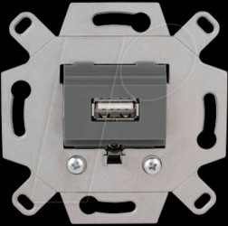 MEG4581-0000 USB connection socket insert - 1-gang, light grey