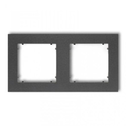 MINI Ramka podwójna grafitowa 11MR-2