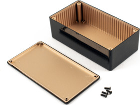 ABS enclosure, (L x W x H) 150 x 80 x 50 mm, black (RAL 9005), IP54, 1591RDBK