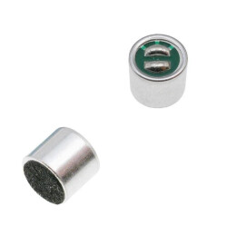 Mikrofon pojemnościowy elektretowy 6 × 5,2 mm, 2 V, z wyprowadzeniami pinowymi, KPCM6B