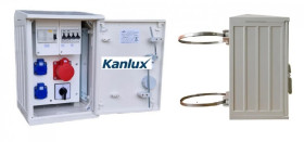 Rozdzielnica budowlana na słup KANLUX (2X2P+Z, 1X16A/5P) RB26x40 K40-00012W-LOP-S0-KANLUX