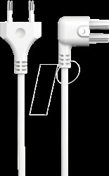 62425209 Flexline Connection Cable 90°, 2m wht
