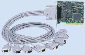 Karta szeregowa, RS232, l. portów: 8, 115.2kbit/s, FIFO: 32 B, magistrala: PCI, Szeregowe