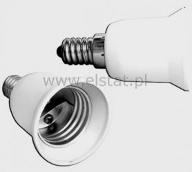 Adapter żarówki E14 / E27