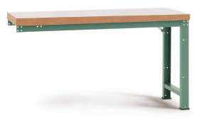 Manuflex WP4029.7035 Stół warsztatowy PROFI,1750x700x840mm płyta z tworzywa sztucznego, jasnoszary, dekoracje Multiplex