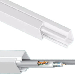 Kanał Kablowy Elektroinstalacyjny 11x15x2000mm na kabel 2m AKS Zielonka