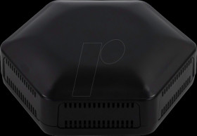 CBHEX1-06-BK Hex-Box IoT housing with 6 ventilation elements, black