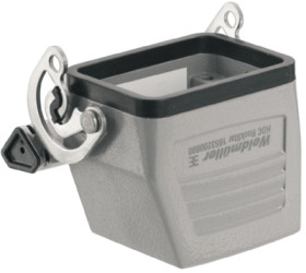 Grommet housing, size B6, die-cast aluminum, PG16, angled, longitudinal bow locking, IP65, 1653200000