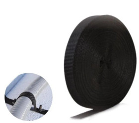Taśma Montażowa Pleciona 15 mm x 0,1 mm Polipropylenowa Nośna Czarna 15m