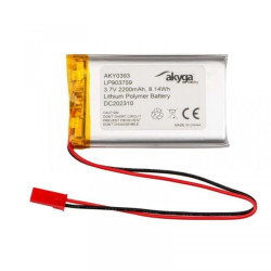 Akumulator Li-Po 3,7V 2200mAh PCM JST 2.54 2-Pin 150mm AKY0393 LP903759