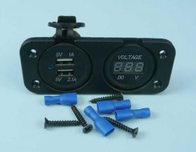 PANEL.WOLT.LED+ŁAD.USB RED