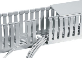 Koryto kablowe szerokość 100 mm typ Kanał kablowy HellermannTyton Akrylonitryl – butadien – styren Szary