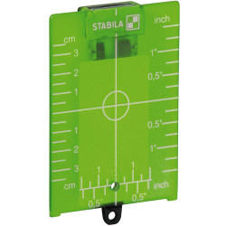 Stabila 17924 Target Plate Magnetic Holder Crosshair Green Laser Visibility