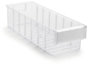 Treston 4015-1 Pojemnik na małe części (S x W x G) 132 x 100 x 400 mm przeźroczysty 20 szt.