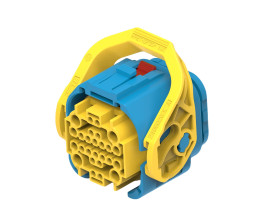 Złącze samochodowe 26-pinowe TE Connectivity 8-rzędowe DEUTSCH NTSEAL Montaż na kablu B 26POSHYBRIDSOC HSG ASSYSLDCOD D