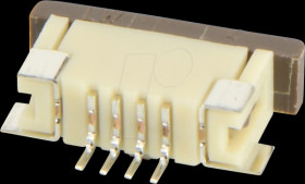 Z12-04-11110 SMD ZIF plug 4pin RM1.0 cont. bottom