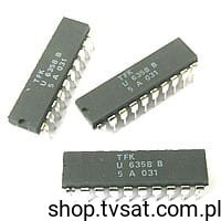 U6358B Prescaler : 8, Step 50KHz 1GHz DIP20 TFK