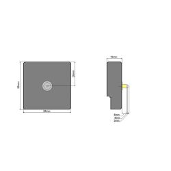 Mechanizm kwarcowy zegara MK8 wskazówki proste / 011427 aks