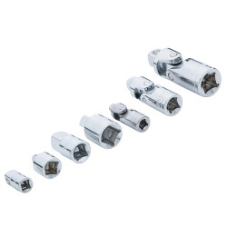 BlueSpot Tools 02076 Universal Joint &amp; Adaptor Set 7 Piece
