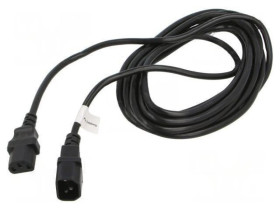 CA-C13E11CC-0050BK Kabel IEC C13 żeński,IEC C14 męski PVC Dł: 5m czarny