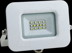 FL5866 LED floodlight, 10 W, slim, white, 4500 K, 850 lm, 150°, IP65