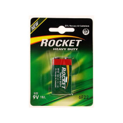 Bateria 9V 6F22 ROCKET blister 1szt