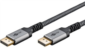 Kabel Displayport, Dp 1.4, 1 M, Sharkskin Grey - Długość Kabla 1 M