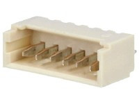 TMXX06-W/2 Złącze mocy, wtyk do druku - 6pin (prosty) raster gniazda: 1.25mm - kpl. 2 sztuki