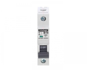 Wyłącznik nadprądowy 1P B 16A 4,5kA AC SCHELINGER A02-G7-1P-B16