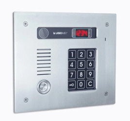 Cyfrowy panel domofonowy poziomy wyposażony w klawiaturę numeryczną i czytnik iButton Dallas stal nierdzewna CP-2513TP INOX