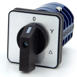 Łącznik krzywkowy tablicowy 40A 0-Y-D (0-Y-T) gwiazda - trójkąt LW40 0-Y-D 3P T