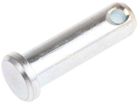 Sworzeń z łbem płaskim, długość: 31.75mm, średnica: 9.5mm, Powlekane jasnym cynkiem, Stalowe, Sworzeń