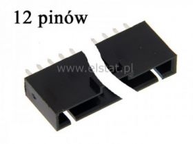 WZ 12S wtyk jednorzęd prosty z zatrzaskiem