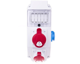 Rozdzielnica budowlana 5P/32A 5P/16A 3X16A 5 modułów ROS5X-14
