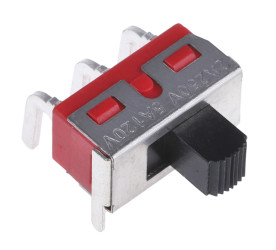 Przełącznik suwakowy, SPDT, montaż PCB, 28V dc, 5 A przy 28 V DC, -30 → +85°C, RS PRO