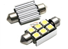 ŻARÓWKA C5W 6 SMD 5050 CAN BUS 39mm 11x39mm