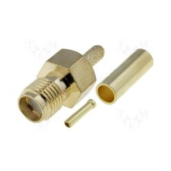 Gniazdo SMA-RP RG174 zaciskany-otwór - SMA-014NP