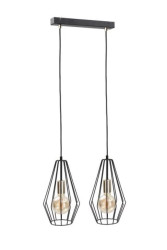 Lampa wisząca loftowa 2xE27 LEX GOLD