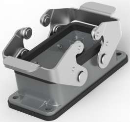 Housing, size HB10, die-cast aluminum, clip locking, IP65, T1410101000-000