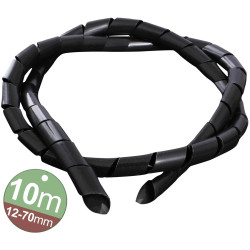 Quadrios 2111C146 Spiral Tube 12-70mm Black Set Secure Cable Bundling