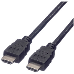 Value 11.99.5527 HDMI Cable HDMI-A plug 2 m Black Shielded