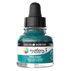 Daler-Rowney System3 Ink 29.5ml Phthalo Turquoise