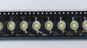 EMITER 1W BIAŁA ZIMNA 85lm 350mA 3,0-3,8V kąt świecenia 110-140st DIODA LED (LEDEM10-CW085)